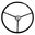 ACP® - 3-Spoke Black Steering Wheel