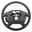 ACDelco 15917932 - 4-Spoke Standard Dk Titanium Leather Wrapped Steering Wheel with Black Trim Plates