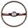 ACP FM-ES008FR - 2-Spoke Deluxe Woodgrain Red