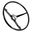 ACP FM-ES008 - 3-Spoke Black