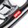 APR MS100201 - 3-Spoke Black Carbon FiberLeather with Paddles and Red Stitching