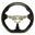 Cipher Auto ESR-MZNCBAA2BR-M - 3-Spoke Enhanced Genuine Leather Steering Wheels with Real Carbon Fiber and Red Stitching