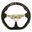 Cipher Auto ESR-MZNCBFE2BR - 3-Spoke Enhanced LeatherHydro Carbon Steering Wheel with Red Center Mark