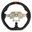 Cipher Auto ESR-MZNCBFE2BR - 3-Spoke Enhanced LeatherHydro Carbon Steering Wheel with Red Center Mark