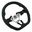 Cipher Auto ESR-MZNDB112BG - 3-Spoke Enhanced Steering Wheel with Gray Stitching