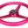 NRG Innovations RST-071-PK - 3-Spoke All Aluminum Anadized Pink Steering Wheel with Heritage Solid Spokes