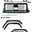 B900 Rocket Edition Dry Carbon Fiber Body Kit For Benz G-class W463A Bonnet Spoiler Diffuser Exhaust pipe