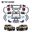 Facelift Body Kit For Land Cruiser Prado 250 Bumper Head Lights Taillights Car Accessories 4X4 Off Road